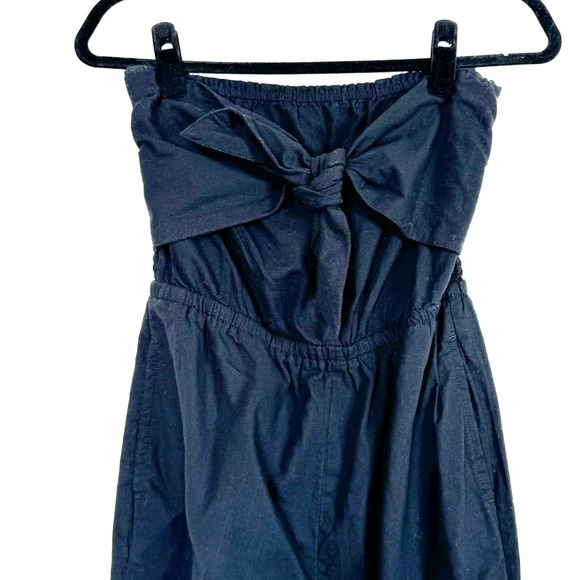 Aerie Jumpsuit Strapless Smocked Jogger Tie Front - Picture 1 of 11